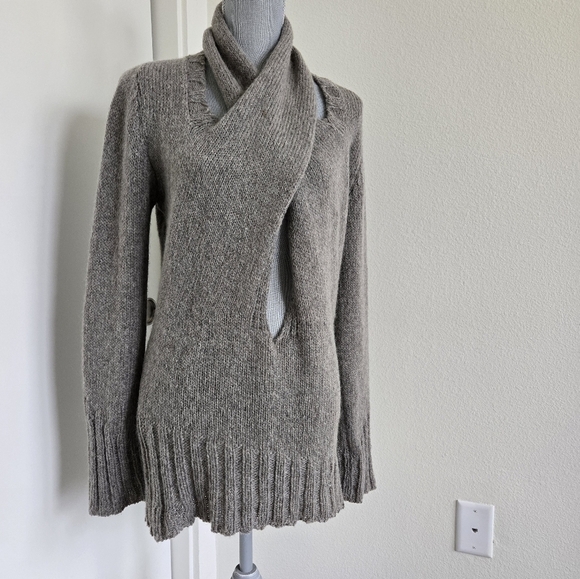STiLAB Wool Knitted Criss Cross Front Sweater made in Italy size Medium Italy - Picture 1 of 16